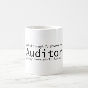 Vaardig genoeg om een auditeur te worden gek genoe koffiemok