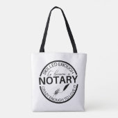 Vaardig genoeg om notaris Canvas tas te worden (Achterkant)