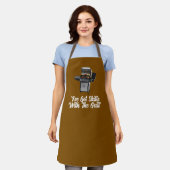 "Vaardigheden" All-Over Print Schort, Medium Schor Schort (Gedragen)