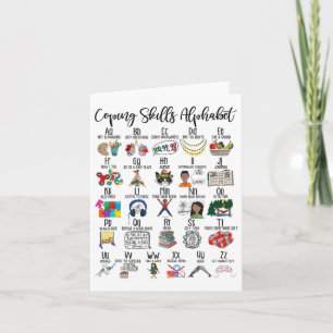 Vaardigheden Alphabet Mental Health Awareness Coun Kaart