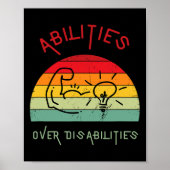 Vaardigheden over handicaps Mannen Vrouwen Kinder Poster (Voorkant)