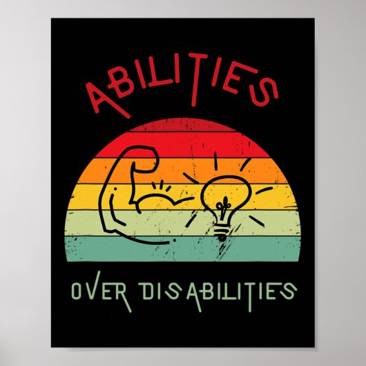 Vaardigheden over handicaps Mannen Vrouwen Kinder Poster (Voorkant)