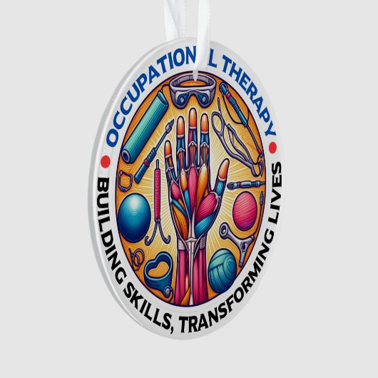 Vaardigheden voor bedrijfstherapieopbouw ornament (voorkant)