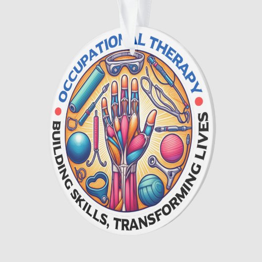 Vaardigheden voor bedrijfstherapieopbouw ornament (voorkant)