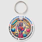 Vaardigheden voor bedrijfstherapieopbouw sleutelhanger (Voorkant)