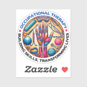 Vaardigheden voor bedrijfstherapieopbouw sticker