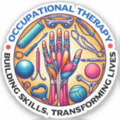 Vaardigheden voor bedrijfstherapieopbouw sticker (Voorkant)