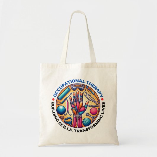 Vaardigheden voor bedrijfstherapieopbouw tote bag (Voorkant)