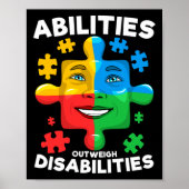 Vaardigheden wegen op tegen handicaps Autisme awar Poster (Voorkant)