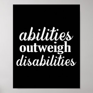 vaardigheden wegen op tegen handicaps Speciaal ond Poster