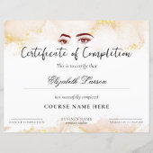 Vaardigheid Meesterschap Cursus Voltooiing Roze Vl (Voorkant)