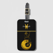 Vaardigheid ontmoet wijsheid op tafel bagagelabel (Voorkant (verticaal))