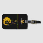 Vaardigheid ontmoet wijsheid op tafel bagagelabel (Voorkant (horizontaal))