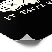 Vaardigheidsprobleem Het zegt 67 67 Nummer 67 Zes  Poster (Hoek)