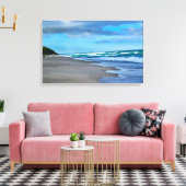 Vaardoek met balkafwerking canvas afdruk (Insitu (Woonkamer))