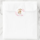 Vaars of Stier Koe Team Meisje Sticker (Tas)