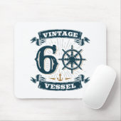 vaartuig 60e verjaardag 60 jaar oud muismat (Met muis)