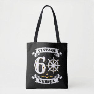Vaartuig 60e Verjaardag Zeilen Nautisch Tote Bag