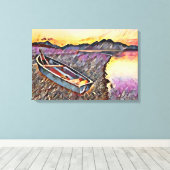  vaartuig canvas afdruk (Insitu (Houten vloer))