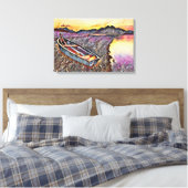  vaartuig canvas afdruk (Insitu (Slaapkamer))