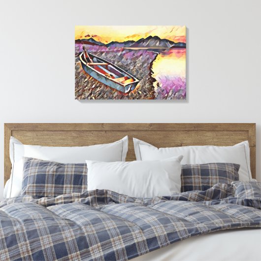  vaartuig canvas afdruk (Insitu (Slaapkamer))