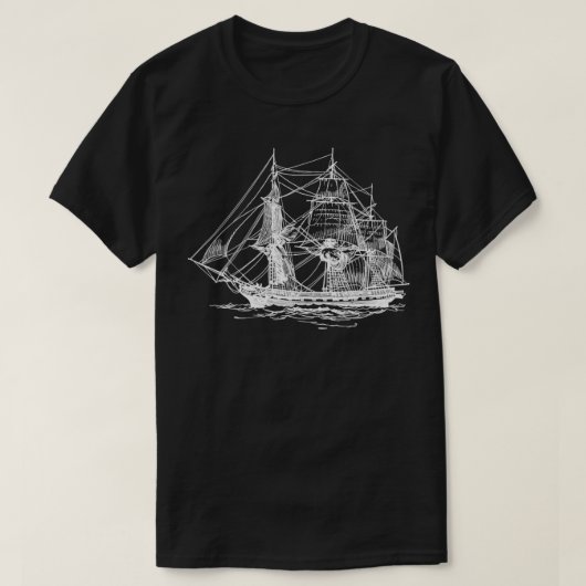 Vaartuig dat het noodlot overneemt t-shirt (Design voorkant)
