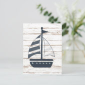 vaartuig met de scheepvaart 2 briefkaart (Staand voorkant)