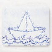 Vaartuig op het water. muismat (Voorkant)