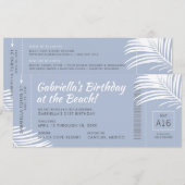 Vaartuig voor aanstapreis Blauwgroen Kaart (Voorkant / Achterkant)