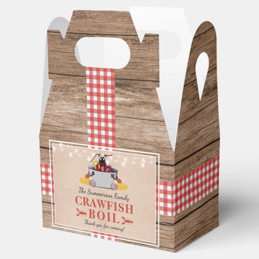 Vaartuig voor de jaarfamilie Rustige picknick Bedankdoosjes (Geopend)