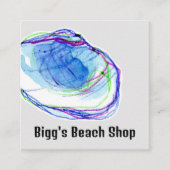 Vaartuig voor de schelpdierschelp Ocean Seaside Gi Vierkante Visitekaartje (Voorkant)