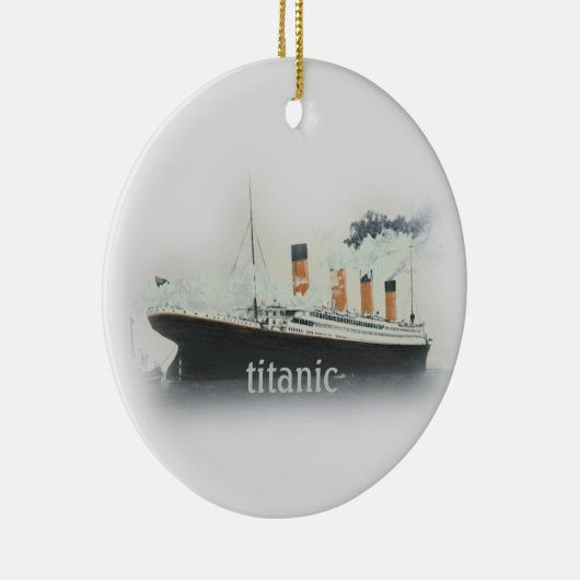  vaartuig voor de Titanic Ocean Liner Keramisch Ornament (Rechts)