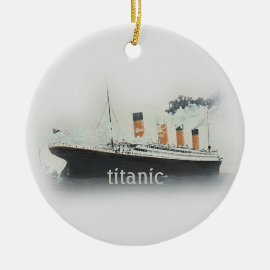 vaartuig voor de Titanic Ocean Liner Keramisch Ornament (Voorkant)