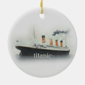  vaartuig voor de Titanic Ocean Liner Keramisch Ornament (Achterkant)