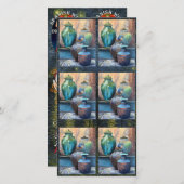  vaartuigen Acrylkunst Feestdagenkaart (Voorkant / Achterkant)