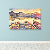  vaartuigen canvas afdruk (Insitu (Houten vloer))