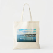 vaartuigen en pieren aan de kust van Maine Tote Bag (Voorkant)