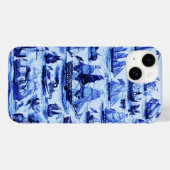  VAARTUIGEN EN SCHEPEN, marineblauw Case-Mate iPhone Case (Achterkant (horizontaal))