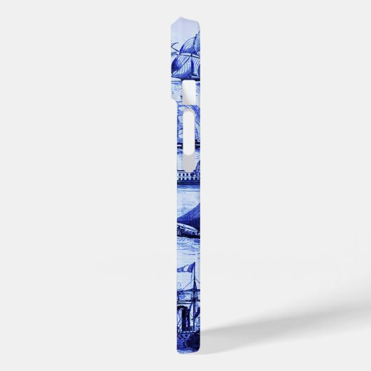 VAARTUIGEN EN SCHEPEN, marineblauw Case-Mate iPhone Case (Achterkant / Links)