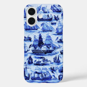  VAARTUIGEN EN SCHEPEN, marineblauw iPhone 16 Hoesje