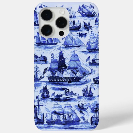 VAARTUIGEN EN SCHEPEN, marineblauw Case-Mate iPhone Case (Achterkant)