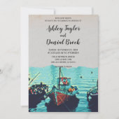  vaartuigen marineschepen bestemming bruiloft kaart (Voorkant)