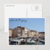 vaartuigen met de haven van saint-tropez briefkaart (Voorkant / Achterkant)