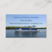 Vaartuigkapiteinsdiensten Visserijcharter Visitekaartje (Voorkant)
