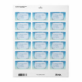 Vaartuigthema Ocean Sky Aangepast terugkeeradres Etiket (Full Sheet)