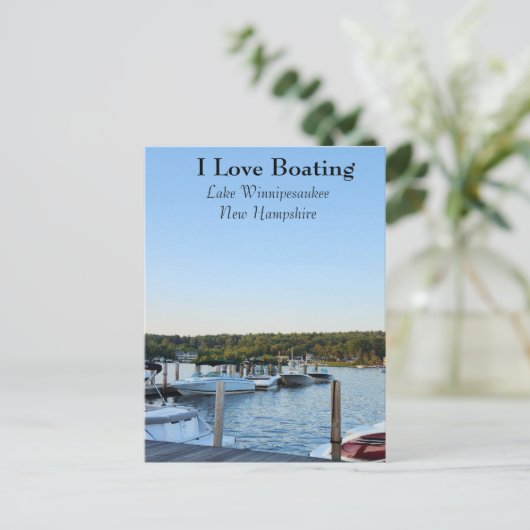 vaarwater Winnipesaukee Briefkaart (Staand voorkant)