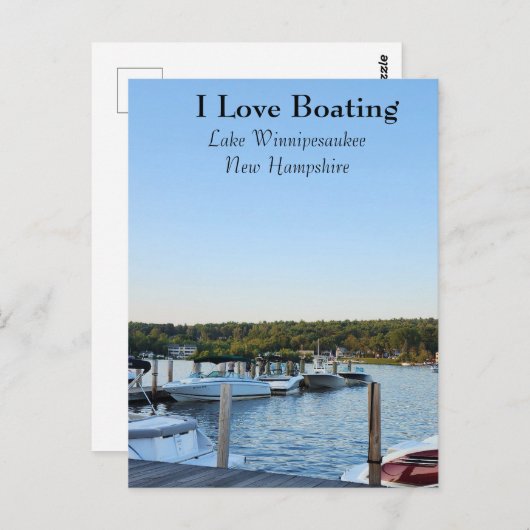 vaarwater Winnipesaukee Briefkaart (Voorkant / Achterkant)