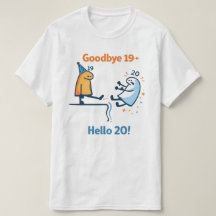 Vaarwel 19 – Hallo 20 Uniseks T-Shirt
