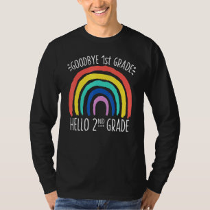 Vaarwel 1e graad Hallo 2e graad School leraar S T-shirt
