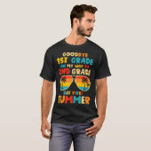 Vaarwel 1e klas Afstuderen Hallo naar 2e klas T-shirt (Voorkant volledig)